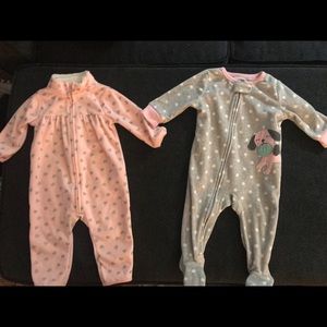Infant girl’s sleepers.